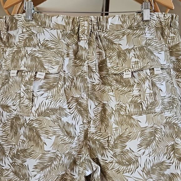 Haband Tri Waist Comfort Men's Palm‎ Leaf Cargo Shorts Sz 40 - Picture 6 of 11